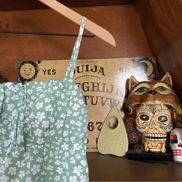 Princess Polly - Tallie Mini Dress Green Floral - size 0 - Picture 3 of 7